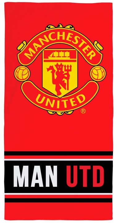 BrandMac Pyyhe – 75 x 150 cm – Manchester United (NW1390) ryhmässä KOTI, TALOUS JA PUUTARHA / Kylpyhuone / Pyyhkeet @ TP E-commerce Nordic AB (D43250)