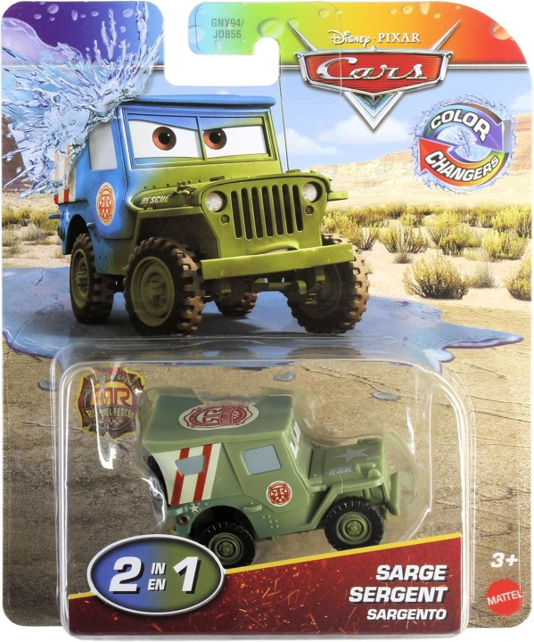 Cars – Värinvaihtaja – Sarge (JHD87) ryhmässä LELUT, TUOTTEET LAPSILLE JA VAUVOILLE / Leikkikalut, Askartelu &Pelit / Leikkiautot @ TP E-commerce Nordic AB (D43256)