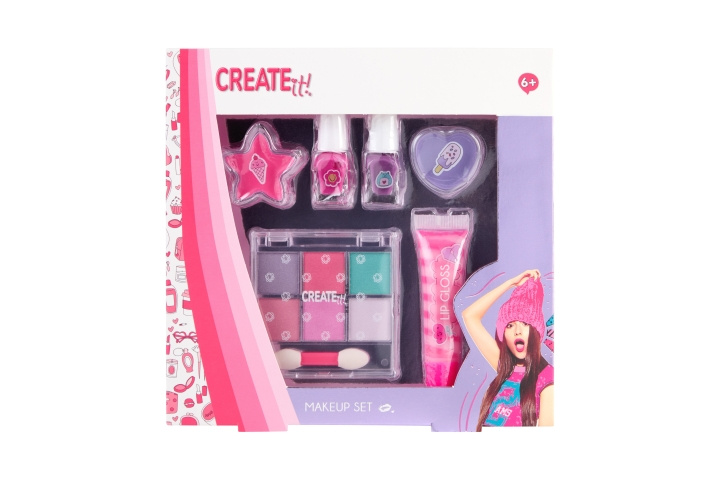 CREATE it! Meikkisetti Pink Lilac (884507V2) ryhmässä LELUT, TUOTTEET LAPSILLE JA VAUVOILLE / Leikkikalut, Askartelu &Pelit / Pieni koti ja roolileikki @ TP E-commerce Nordic AB (D43301)