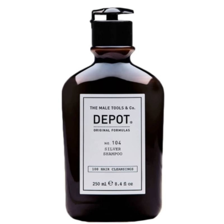 Depot The Male Tools & Co. Depot – nro 104 Silver Shampoo 250 ml ryhmässä KAUNEUS JA TERVEYS / Hiukset &Stailaus / Hiustenhoito / Shampoo @ TP E-commerce Nordic AB (D43416)