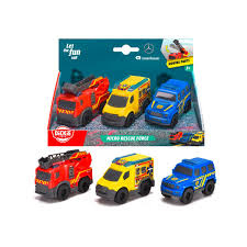 Dickie Toys Micro Rescue Force (203712029) ryhmässä LELUT, TUOTTEET LAPSILLE JA VAUVOILLE / Leikkikalut, Askartelu &Pelit / Leikkiautot @ TP E-commerce Nordic AB (D43467)