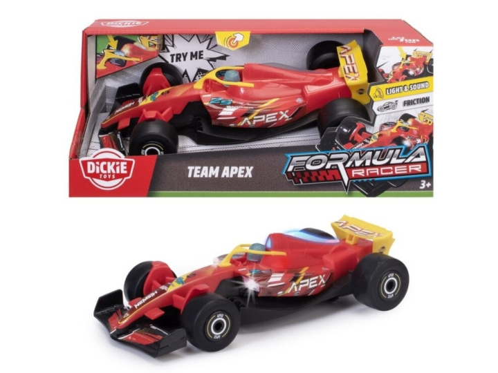 Dickie Toys Formula Racer Team APEX (203764038) ryhmässä LELUT, TUOTTEET LAPSILLE JA VAUVOILLE / Leikkikalut, Askartelu &Pelit / Leikkiautot @ TP E-commerce Nordic AB (D43471)