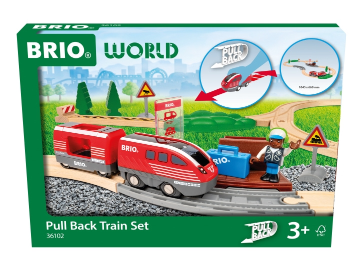 BRIO Vetoketjujuna (36102) ryhmässä LELUT, TUOTTEET LAPSILLE JA VAUVOILLE / Leikkikalut, Askartelu &Pelit / Rakennuslelut / Brio junaradat @ TP E-commerce Nordic AB (D43488)