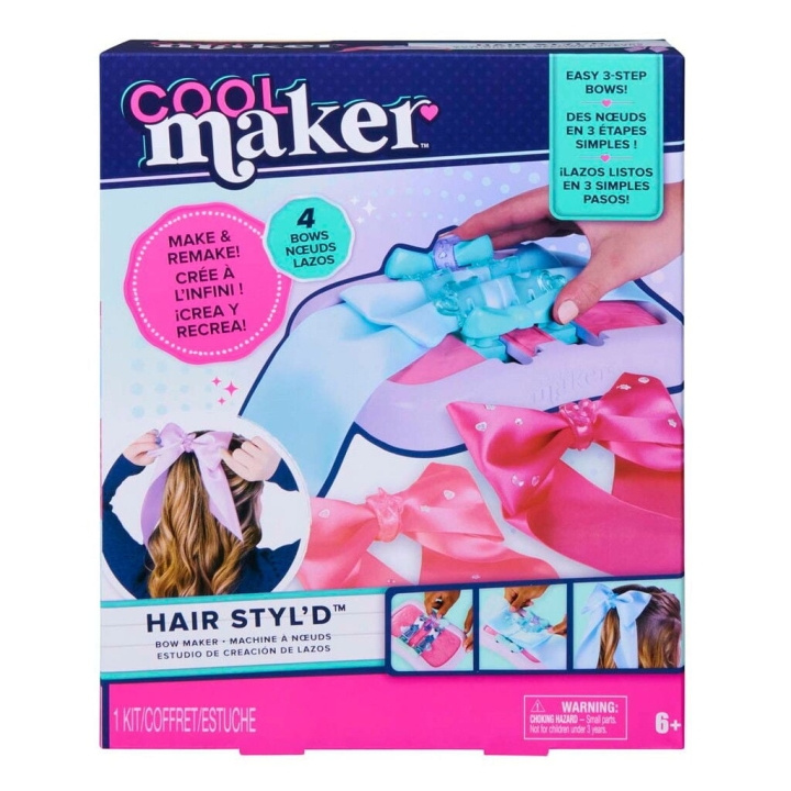Cool Maker Bowtique-rusettien valmistussetti (6075223) ryhmässä LELUT, TUOTTEET LAPSILLE JA VAUVOILLE / Leikkikalut, Askartelu &Pelit / Käsityöt @ TP E-commerce Nordic AB (D43546)