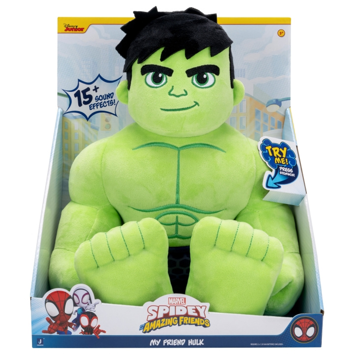 Disney Spidey – My Friend Hulk -pehmolelu (SNF0325) ryhmässä LELUT, TUOTTEET LAPSILLE JA VAUVOILLE / Lelut vauvoille (0-3v) / Pehmolelut @ TP E-commerce Nordic AB (D43592)