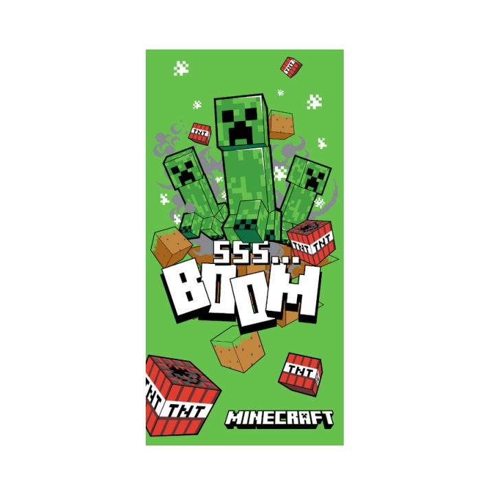 BrandMac Pyyhe – 70 x 140 cm – Minecraft Boom (1029328) ryhmässä KOTI, TALOUS JA PUUTARHA / Kylpyhuone / Pyyhkeet @ TP E-commerce Nordic AB (D43661)