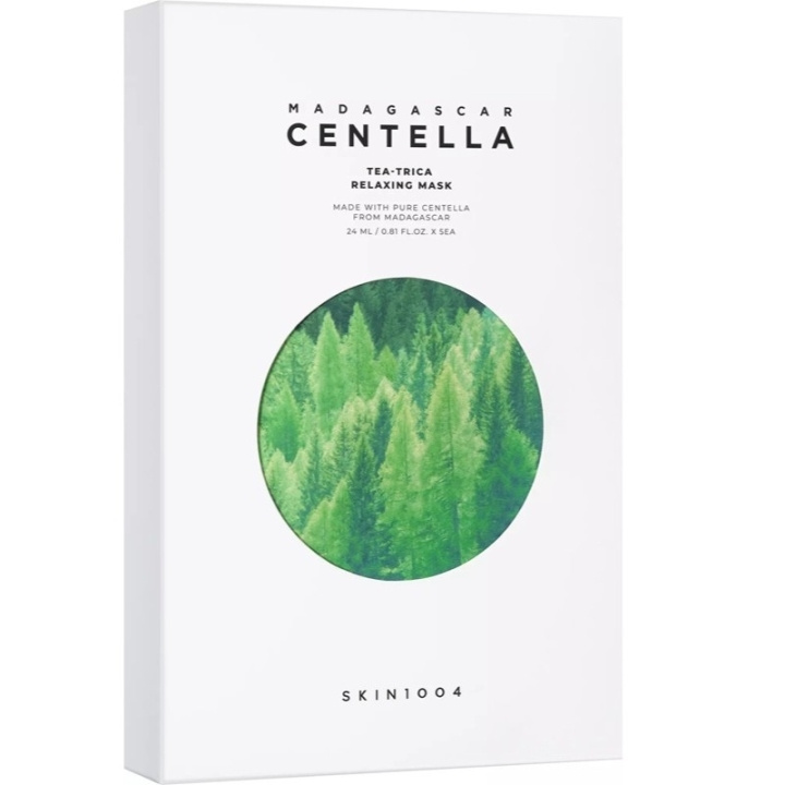 SKIN1004 Madagascar Centella Tea-Trica Relaxing Mask 5pcs ryhmässä KAUNEUS JA TERVEYS / Ihonhoito / Kasvot / Naamiot @ TP E-commerce Nordic AB (D43701)
