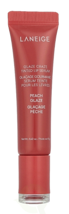 Laneige Glaze Craze Tinted Lip Serum 12 g Peach Glaze ryhmässä KAUNEUS JA TERVEYS / Meikit / Huulet / Huulivoide @ TP E-commerce Nordic AB (D43795)