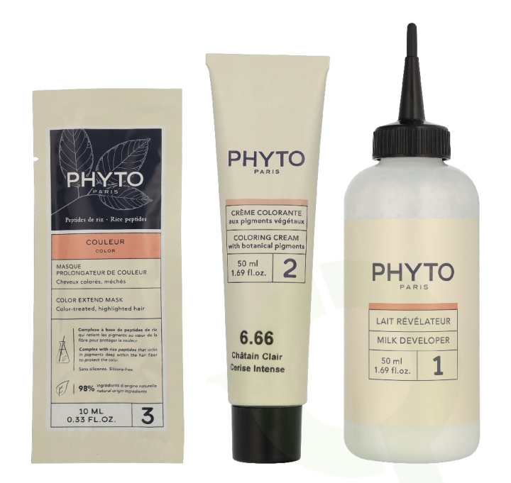 Phyto Phytocolor Permanent Color 110 ml #6.66 Intense Cherry Red Brown ryhmässä KAUNEUS JA TERVEYS / Hiukset &Stailaus / Hiustenhoito / Hiusväri @ TP E-commerce Nordic AB (D43803)