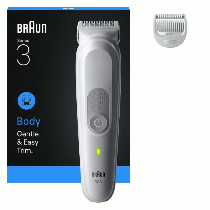 Braun Body Groomer BD3500 +2 Stylingverktyg ryhmässä KAUNEUS JA TERVEYS / Hiukset &Stailaus / Sheivaus ja trimmaus / Hiustrimmerit @ TP E-commerce Nordic AB (D44027)