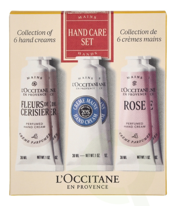 L'Occitane L' Occitane Handcare Set 180 ml 6x30ml - 2x Shea Butter/2xRose/2x Cherry Blossom