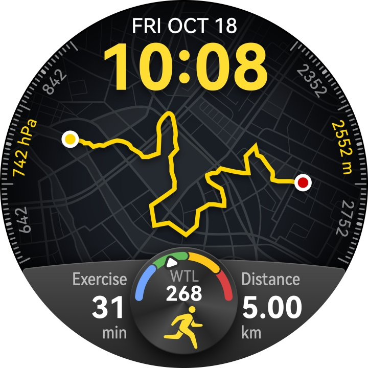 Huawei Smartwatch Watch GT5 46mm - Black Huawei ryhmässä URHEILU, VAPAA-AIKA JA HARRASTUS / Urheilu- ja sykekellot / Älykellot @ TP E-commerce Nordic AB (D44355)