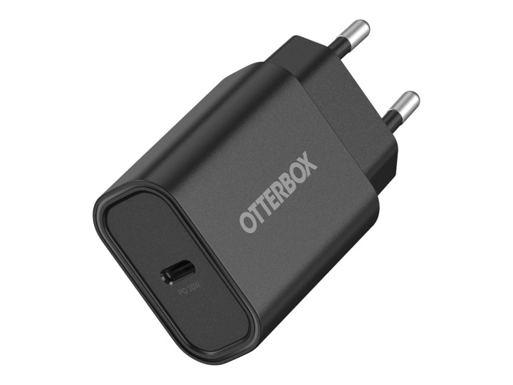 Otterbox Standard EU Wall Charger 20W Black ryhmässä ÄLYPUHELIMET JA TABLETIT / Laturit & Kaapelit / Seinälaturi / Seinälaturi Type C @ TP E-commerce Nordic AB (D44512)