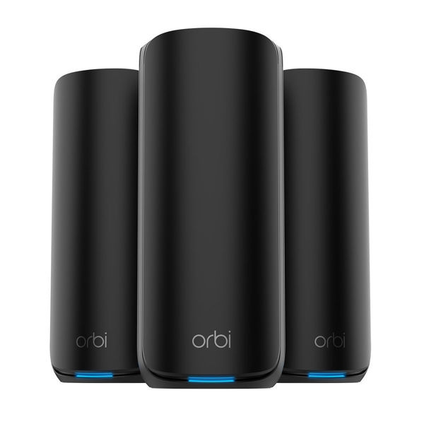Netgear Router ORBI8 TB WIFI7 3-Pack Black Bundle NETGEAR ryhmässä TIETOKOONET & TARVIKKEET / Verkko / Mesh-verkko @ TP E-commerce Nordic AB (D44553)