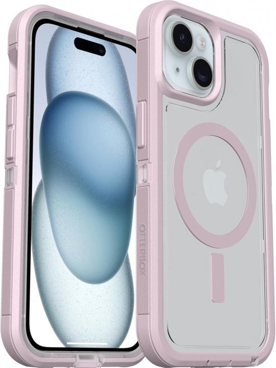Otterbox Defender Xt Clear Iphone 16e/15/14/13 - Clear/Purp ryhmässä ÄLYPUHELIMET JA TABLETIT / Puhelimen suojakotelo / Apple / iPhone 16 @ TP E-commerce Nordic AB (D44600)