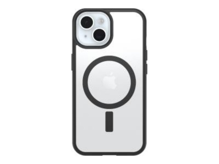 Otterbox React Magsafe Iphone 16e/15/14/13 Black Crystal - Clear/Black ryhmässä ÄLYPUHELIMET JA TABLETIT / Puhelimen suojakotelo / Apple / iPhone 16 @ TP E-commerce Nordic AB (D44607)