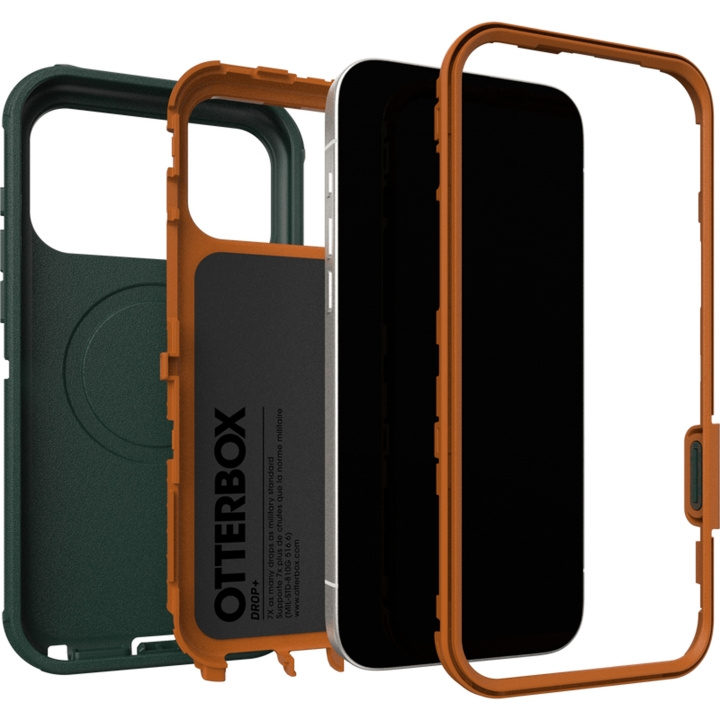 Otterbox Defender Pro Magsafe Camera Control Iphone 17 Pro Max - Green ryhmässä ÄLYPUHELIMET JA TABLETIT / Puhelimen suojakotelo / Apple / iPhone 17 @ TP E-commerce Nordic AB (D44627)