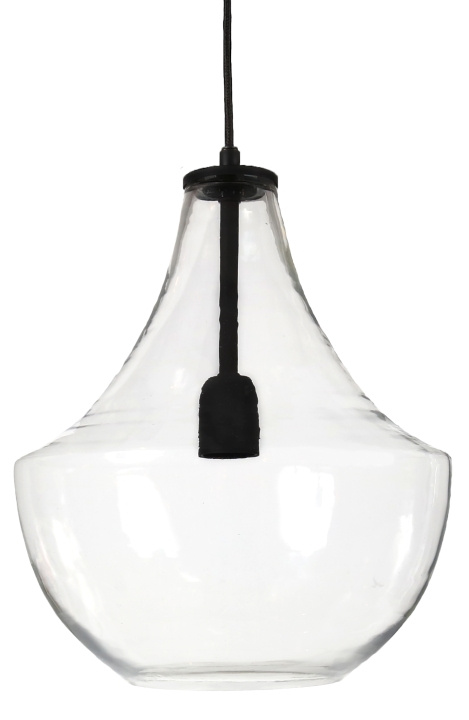 PR Home Taklampa Hamilton Clear/black 30cm PR Home ryhmässä KODINELEKTRONIIKKA / Valaistus / Kattolamput @ TP E-commerce Nordic AB (D44718)