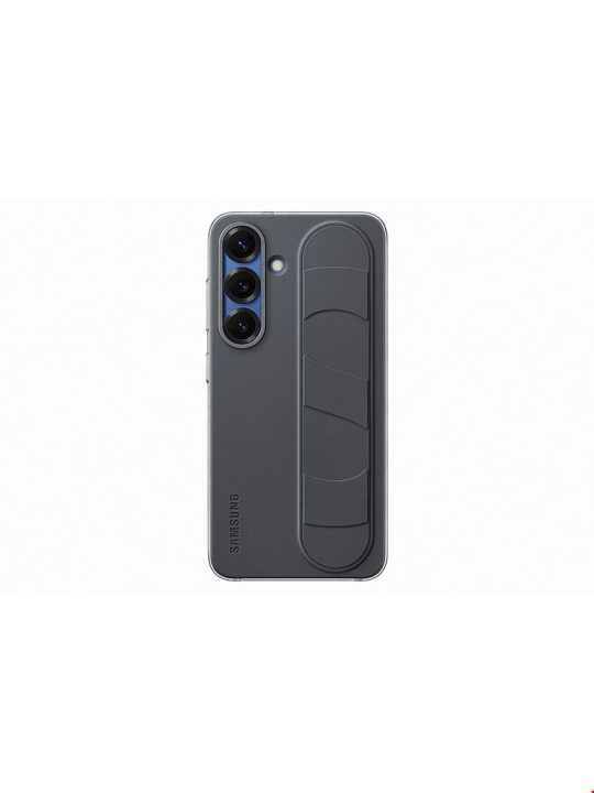 Samsung Galaxy S25 Standing Grip Case - Black ryhmässä ÄLYPUHELIMET JA TABLETIT / Puhelimen suojakotelo / Samsung @ TP E-commerce Nordic AB (D44863)