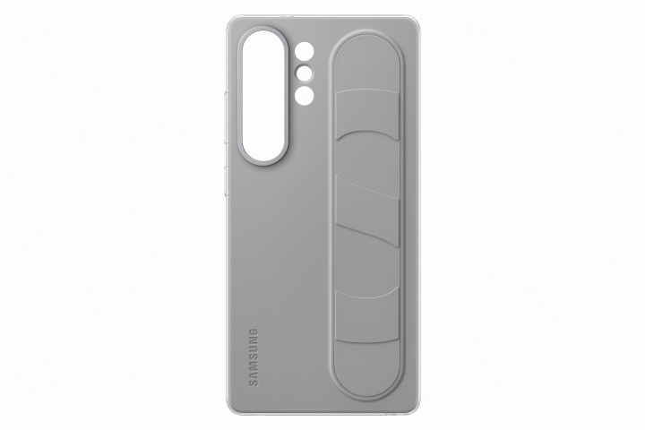 Samsung Galaxy S25 Ultra Standing Grip Case - Gray ryhmässä ÄLYPUHELIMET JA TABLETIT / Puhelimen suojakotelo / Samsung @ TP E-commerce Nordic AB (D44883)