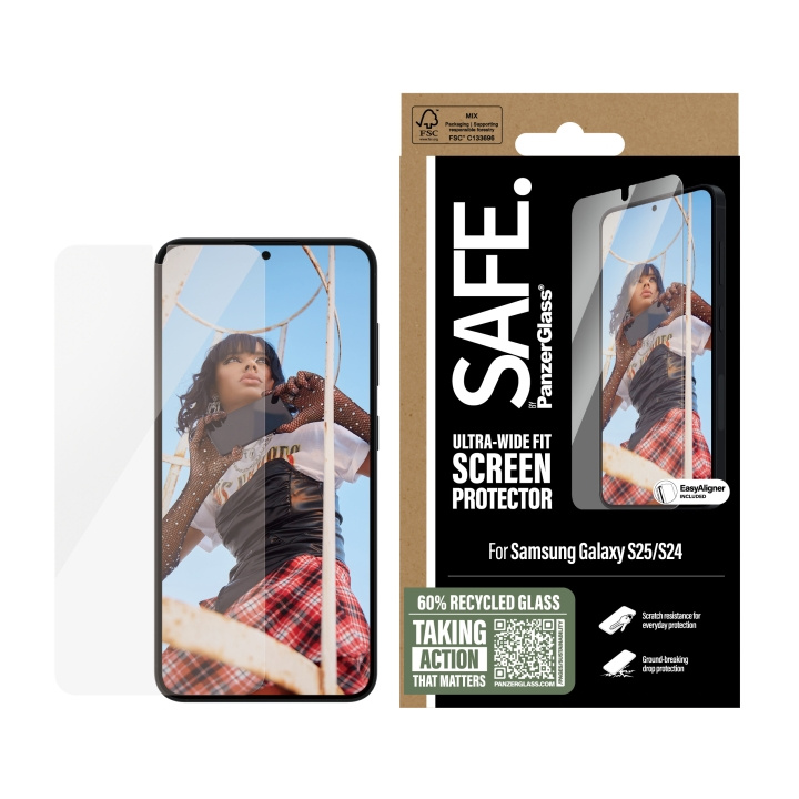 PanzerGlass Skärmskydd Safe Samsung Galaxy S25 Ultra-wide fit w. aligner Panzerglass ryhmässä ÄLYPUHELIMET JA TABLETIT / Puhelimen suojakotelo / Samsung @ TP E-commerce Nordic AB (D44926)