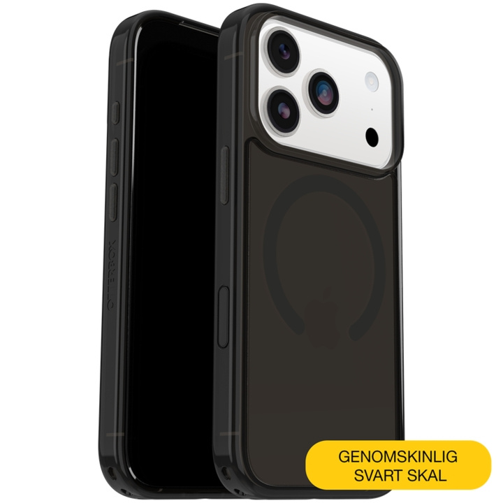 Otterbox Symmetry Clear Magsafe Camera Control Iphone 17 Pro max - Black - Propack ryhmässä ÄLYPUHELIMET JA TABLETIT / Puhelimen suojakotelo / Apple / iPhone 17 @ TP E-commerce Nordic AB (D44953)