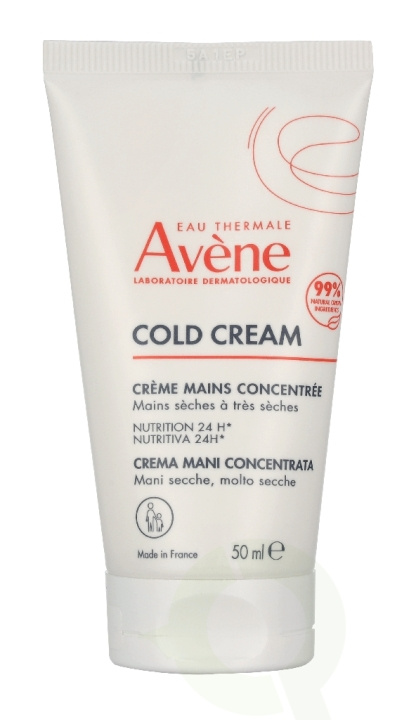 Avene Cold Cream Concentrated Hand Cream 50 ml Dry To Very Dry Hands ryhmässä KAUNEUS JA TERVEYS / Manikyyri/Pedikyyri / Käsirasva @ TP E-commerce Nordic AB (D45023)