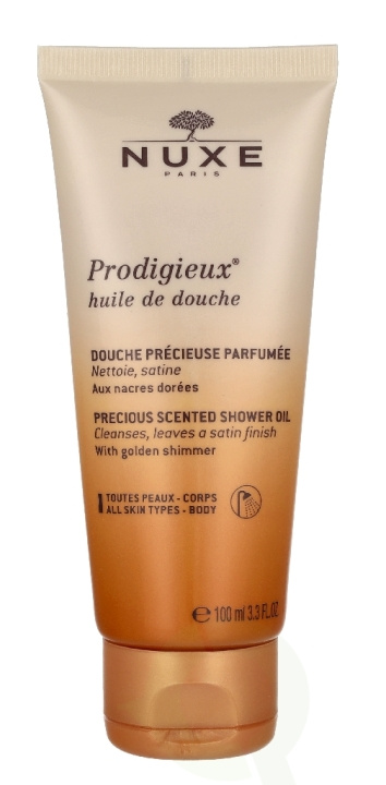 Nuxe Prodigieux Precious Scented Shower Oil 100 ml ryhmässä KAUNEUS JA TERVEYS / Ihonhoito / Kehon hoito / Kylpy- ja suihkugeelit @ TP E-commerce Nordic AB (D45083)