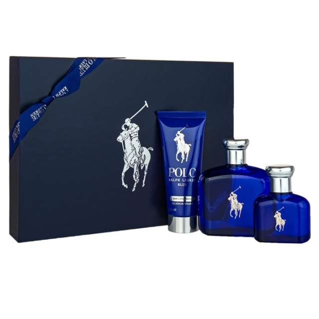 Ralph Lauren Giftset Ralph Lauren Polo Blue Edt 125ml + Edt 40ml + Body Wash 50ml ryhmässä KAUNEUS JA TERVEYS / Lahjapakkaukset / Miesten lahjapakkaukset @ TP E-commerce Nordic AB (D45407)