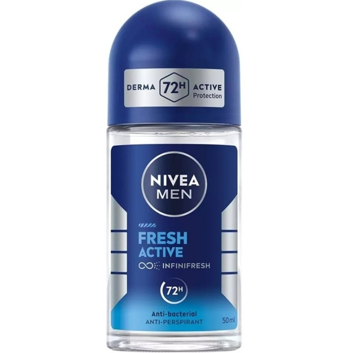 Nivea Men Fresh Active Roll On 50ml ryhmässä KAUNEUS JA TERVEYS / Tuoksut & Parfyymit / Deodorantit / Miesten deodorantit @ TP E-commerce Nordic AB (D45432)