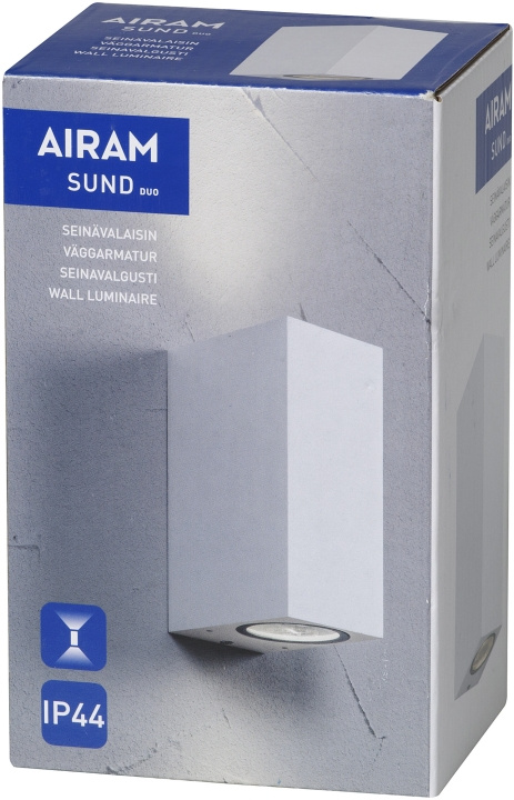 Airam Vägglampa Sund Duo LED IP44 Vit Airam ryhmässä KODINELEKTRONIIKKA / Valaistus / Seinälamput @ TP E-commerce Nordic AB (D45510)