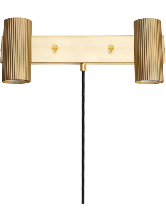 Globen Lighting Vägglampa Hubble 2 Borstad Mässing Globen Lighting ryhmässä KODINELEKTRONIIKKA / Valaistus / Seinälamput @ TP E-commerce Nordic AB (D45552)