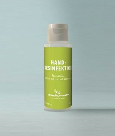 Brand Humanity Handsprit Brand Humanity 60ml ryhmässä KAUNEUS JA TERVEYS / Terveydenhoito / Käsien desinfiointi @ TP E-commerce Nordic AB (D45613)