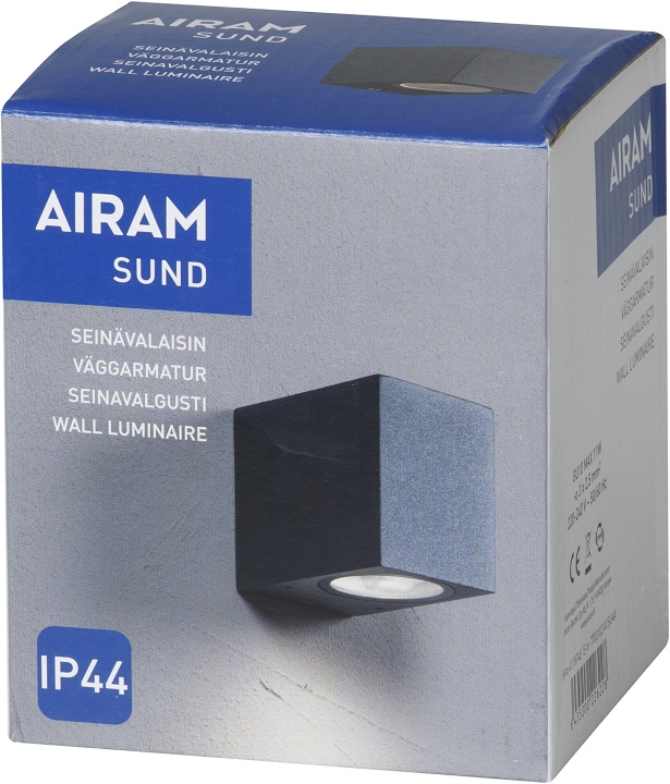 Airam Vägglampa Sund väggarmatur IP44 antracit Airam ryhmässä KODINELEKTRONIIKKA / Valaistus / Seinälamput @ TP E-commerce Nordic AB (D45656)