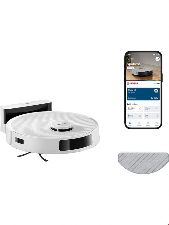 Bosch Robotdammsugare Spotless BCRC1W Bosch ryhmässä KOTI, TALOUS JA PUUTARHA / Siivoustuotteet / Imurit & Tarvikkeet / Robottipölynimurit @ TP E-commerce Nordic AB (D45745)