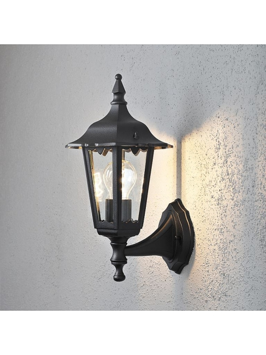 Konstsmide Vägglampa Firenze Svart Konstsmide ryhmässä KODINELEKTRONIIKKA / Valaistus / Seinälamput @ TP E-commerce Nordic AB (D45876)