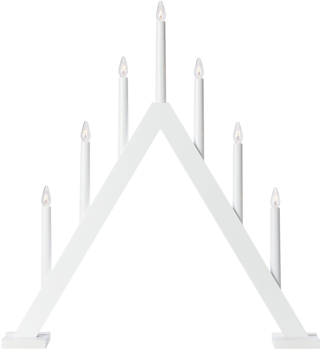 Markslöjd Elljusstake 7-arm ARIELE 7 vit Markslöjd ryhmässä KODINELEKTRONIIKKA / Valaistus / Jouluvalaistus @ TP E-commerce Nordic AB (D45967)