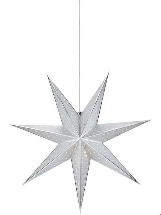 Markslöjd Julstjärna GLITTER 45 cm silver Markslöjd ryhmässä KODINELEKTRONIIKKA / Valaistus / Jouluvalaistus @ TP E-commerce Nordic AB (D46088)