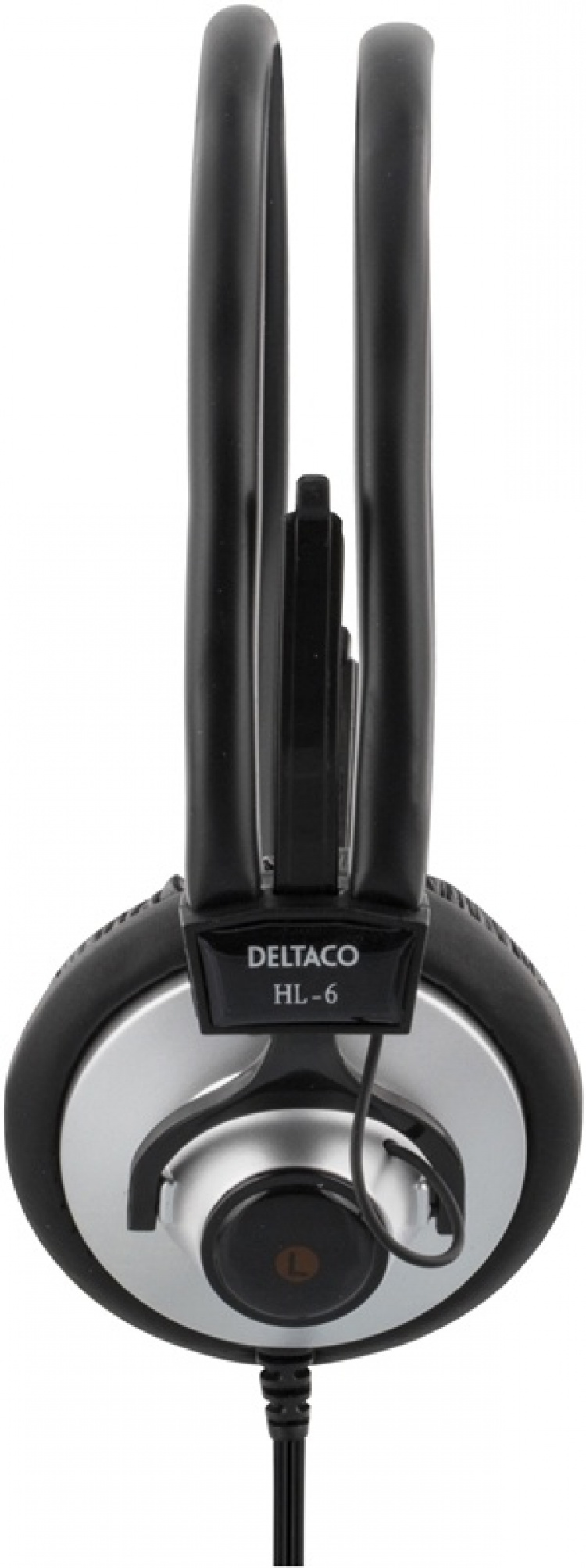 DELTACO kuulokkeet, äänensäätö, kaapeli 2,2m