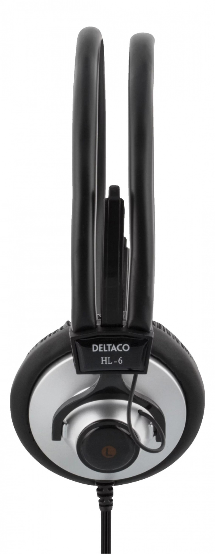 DELTACO kuulokkeet, äänensäätö, kaapeli 2,2m