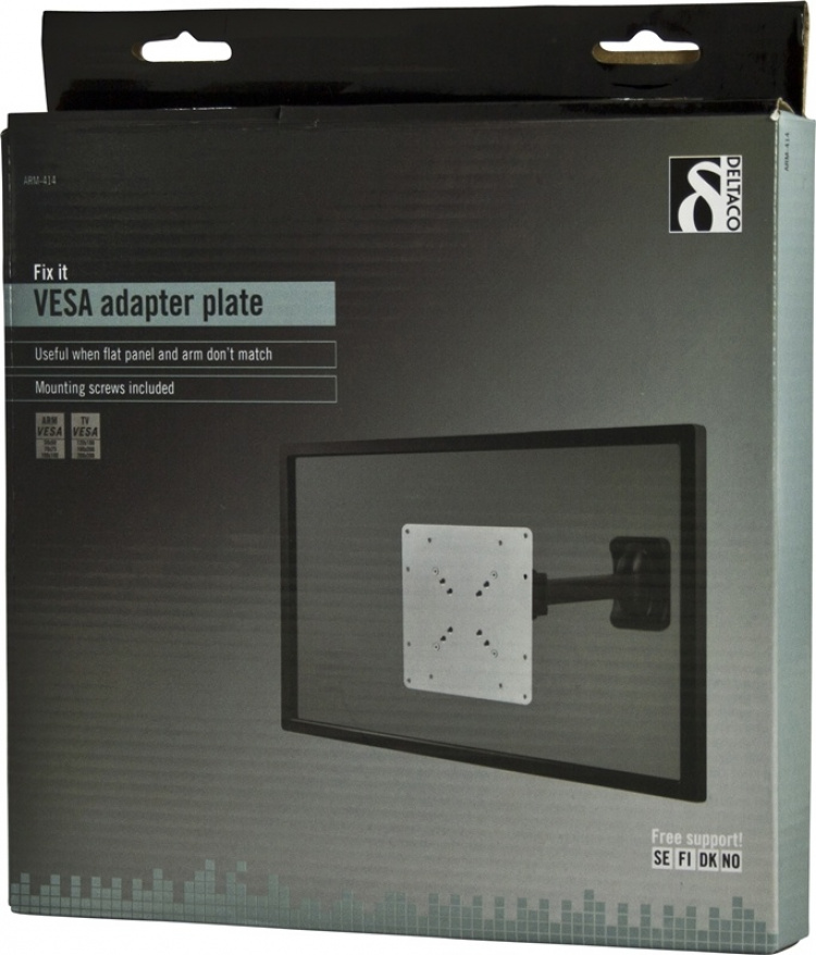 VESA-muunnin, 75x75/100x100mm > 120x180/200x100/200x200mm