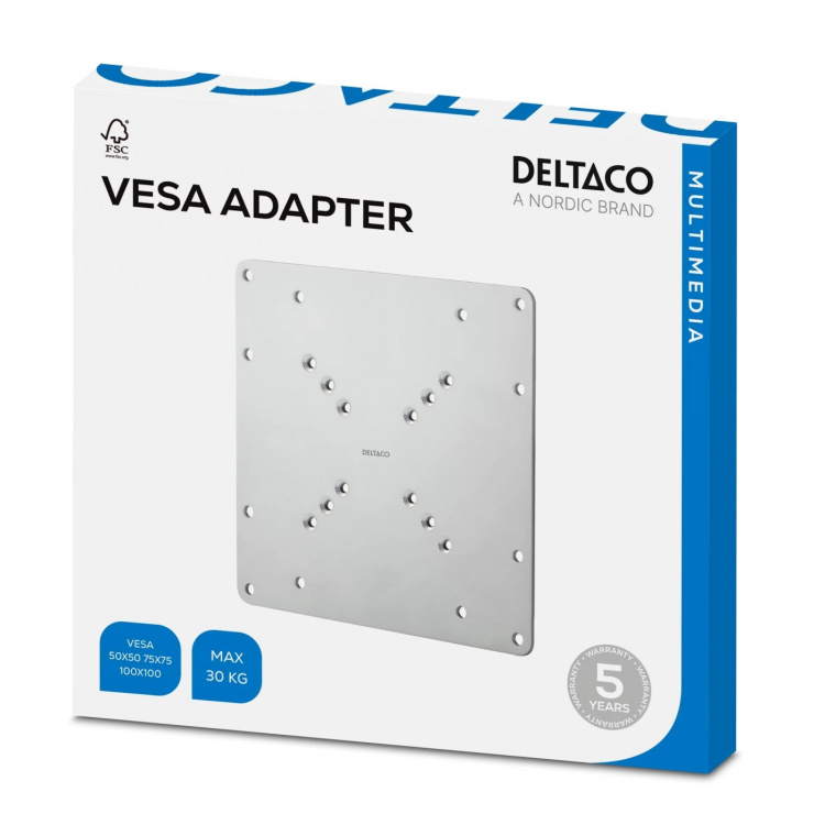 VESA-muunnin, 75x75/100x100mm > 120x180/200x100/200x200mm