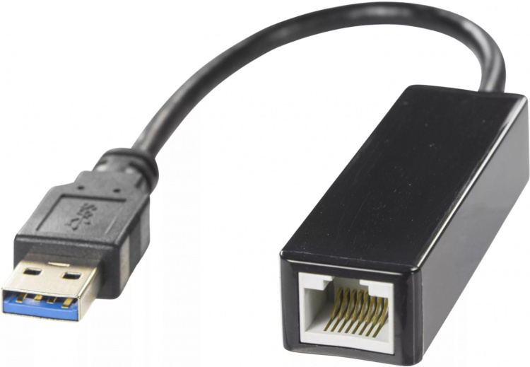 DELTACO USB 3.0 verkkosovitin, gigabit, 1xRJ45, musta