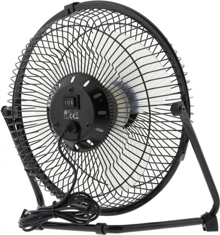 DELTACO USB-tuuletin, pöytämalli, 1x USB Tyyppi A ur, musta