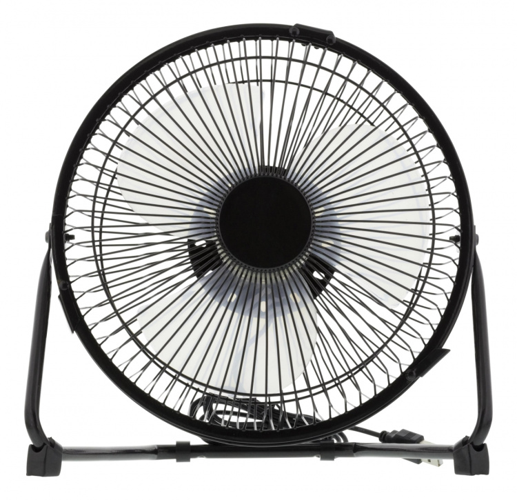 DELTACO USB-tuuletin, pöytämalli, 1x USB Tyyppi A ur, musta