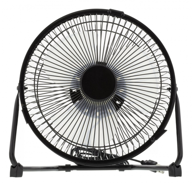 DELTACO USB-tuuletin, pöytämalli, 1x USB Tyyppi A ur, musta