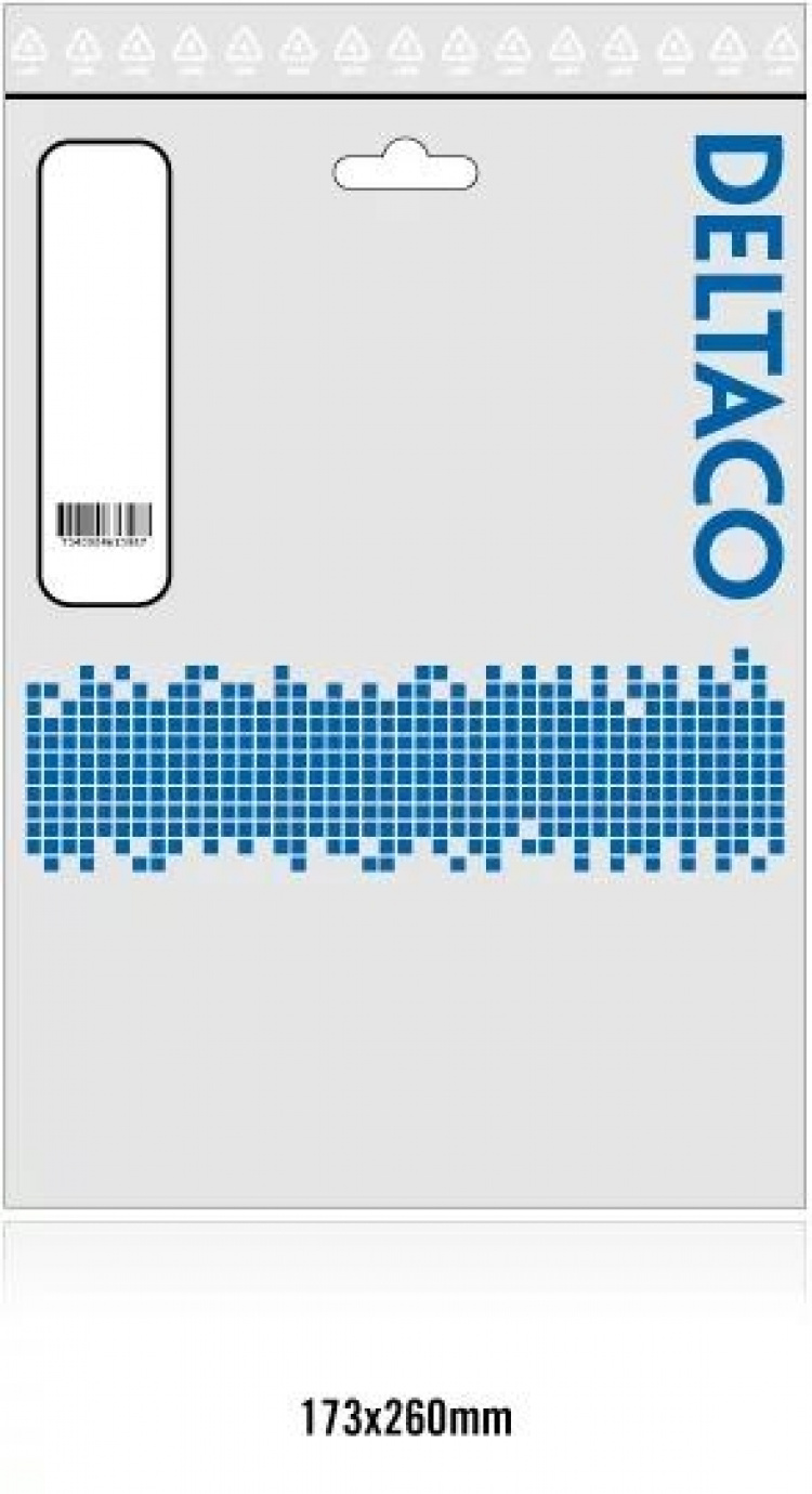 DELTACO Antennikaapeli, RP-SMA u - n, 3m, musta