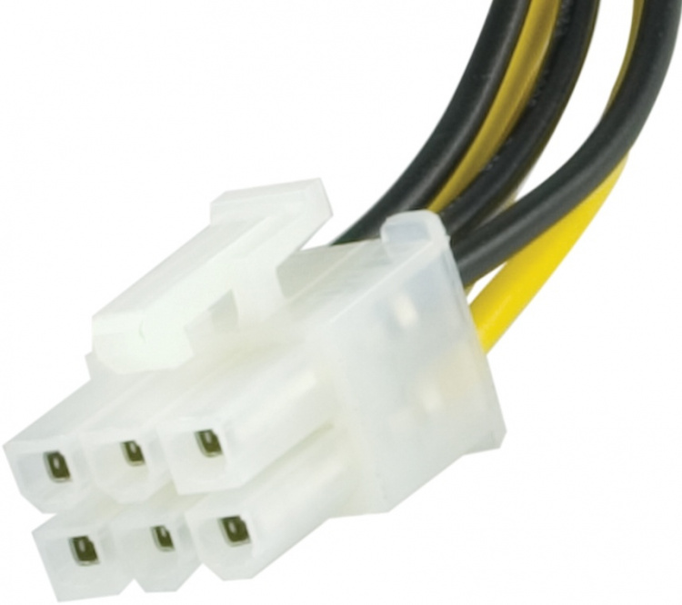 Adapterikaapeli 2x4-pin - 6-pin PCI Express, 25cm