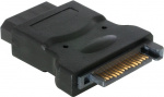 DELTACO virtaliitinsovitin, 15-pin SATA uros - 4-pin Molex naaras