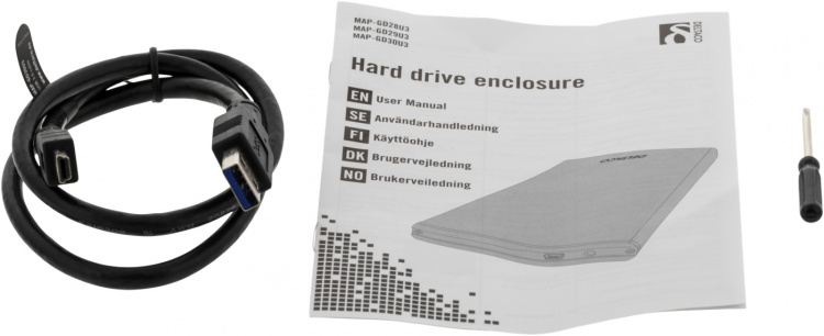 DELTACO ulkoinen kotelo 1x2,5 DELTACO ulkoinen kotelo 1x2,5